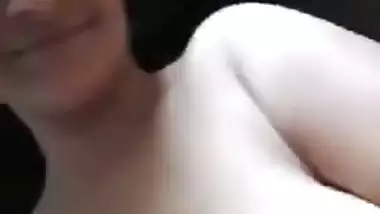 Big boobed Indian aunty naked solo