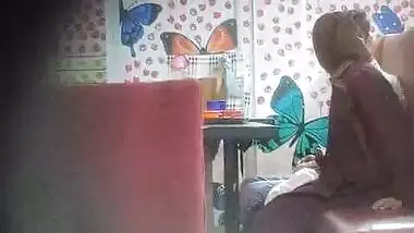 Hijab lady in restaurant having viral sex caught by voyeur