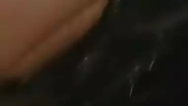 Very hot MMS video of slender Desi gal riding XXX cock after blowjob