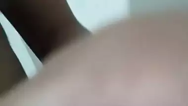 Huge boobs wife pissing and nude masturbation MMS