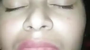 Horny lover plays with his Nude Indian GF’s boobs and pussy