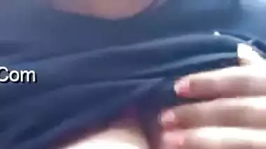 Such cool boobies of Desi girl with dark nipples must be shown off