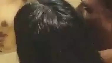 Husband and wife’s desi chudai in front of the mirror