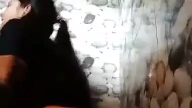 The girl moans loudly when her BF fucks her pussy hard