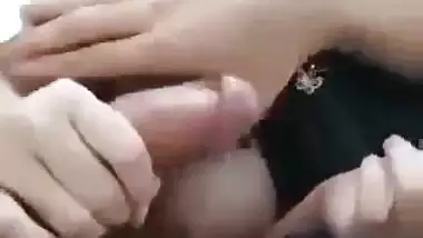 A beautiful girl sucks a rich guy’s hard dick in Nepali sex